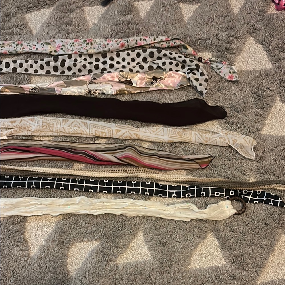 Assorted Patterned Scarves Collection - image 2